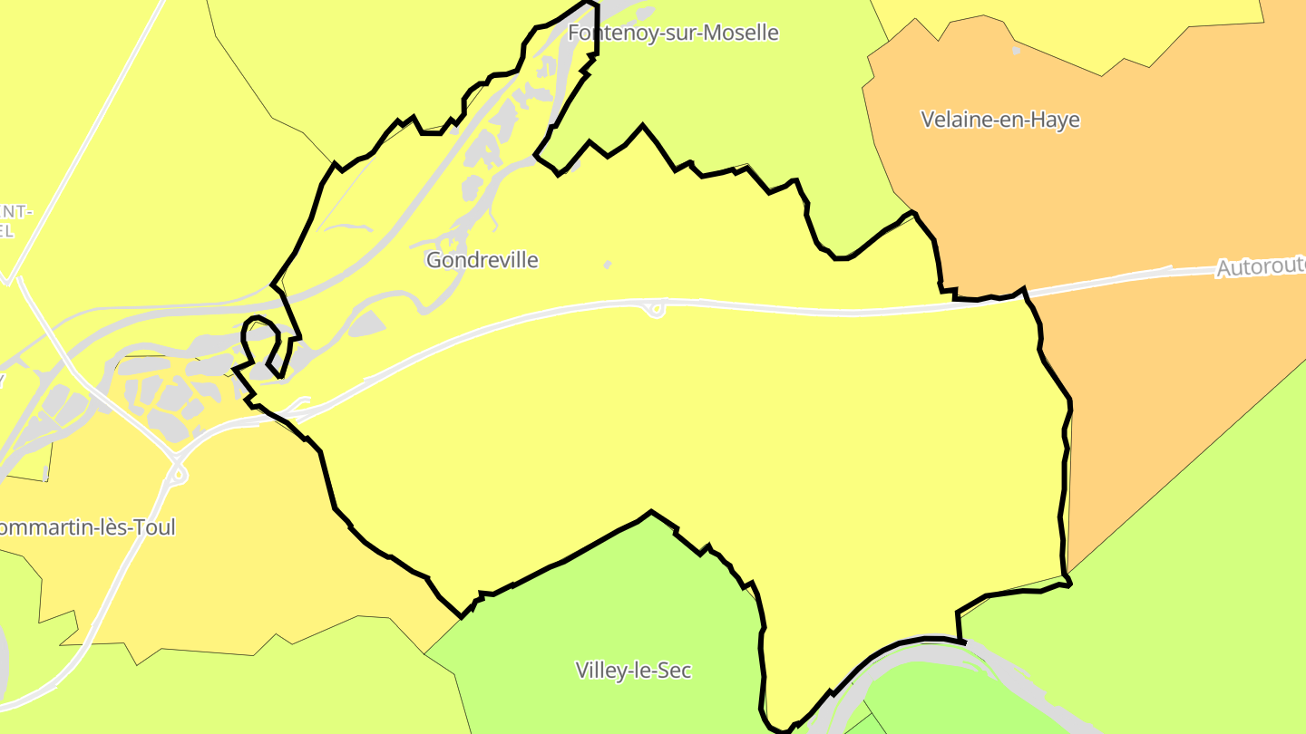 Carte des prix de l'immobilier Gondreville