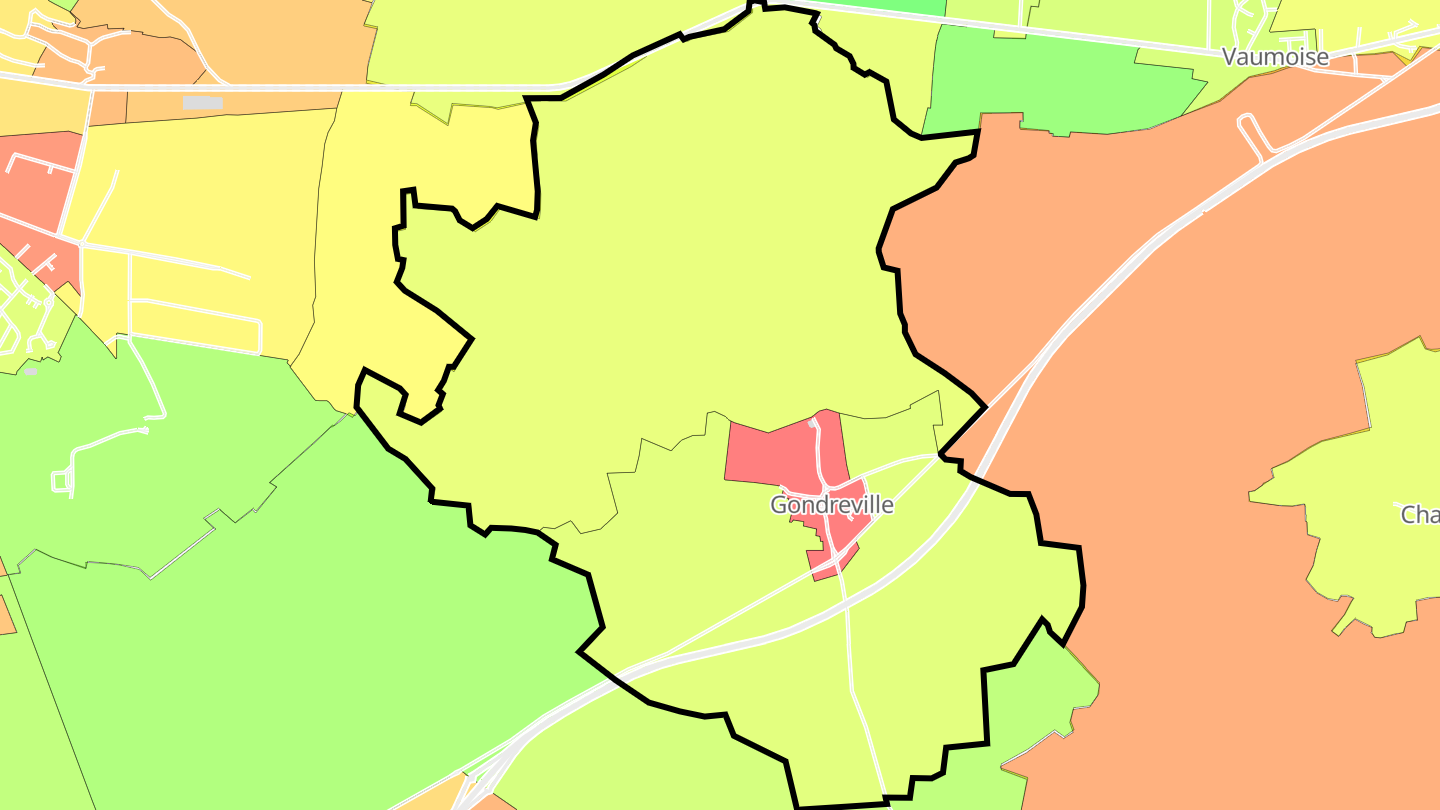 Carte des prix de l'immobilier Gondreville