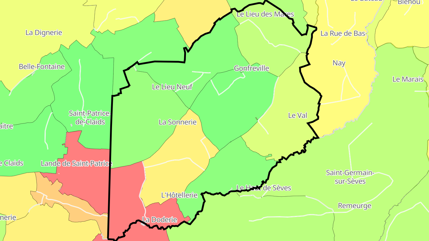 Carte des prix de l'immobilier Gonfreville