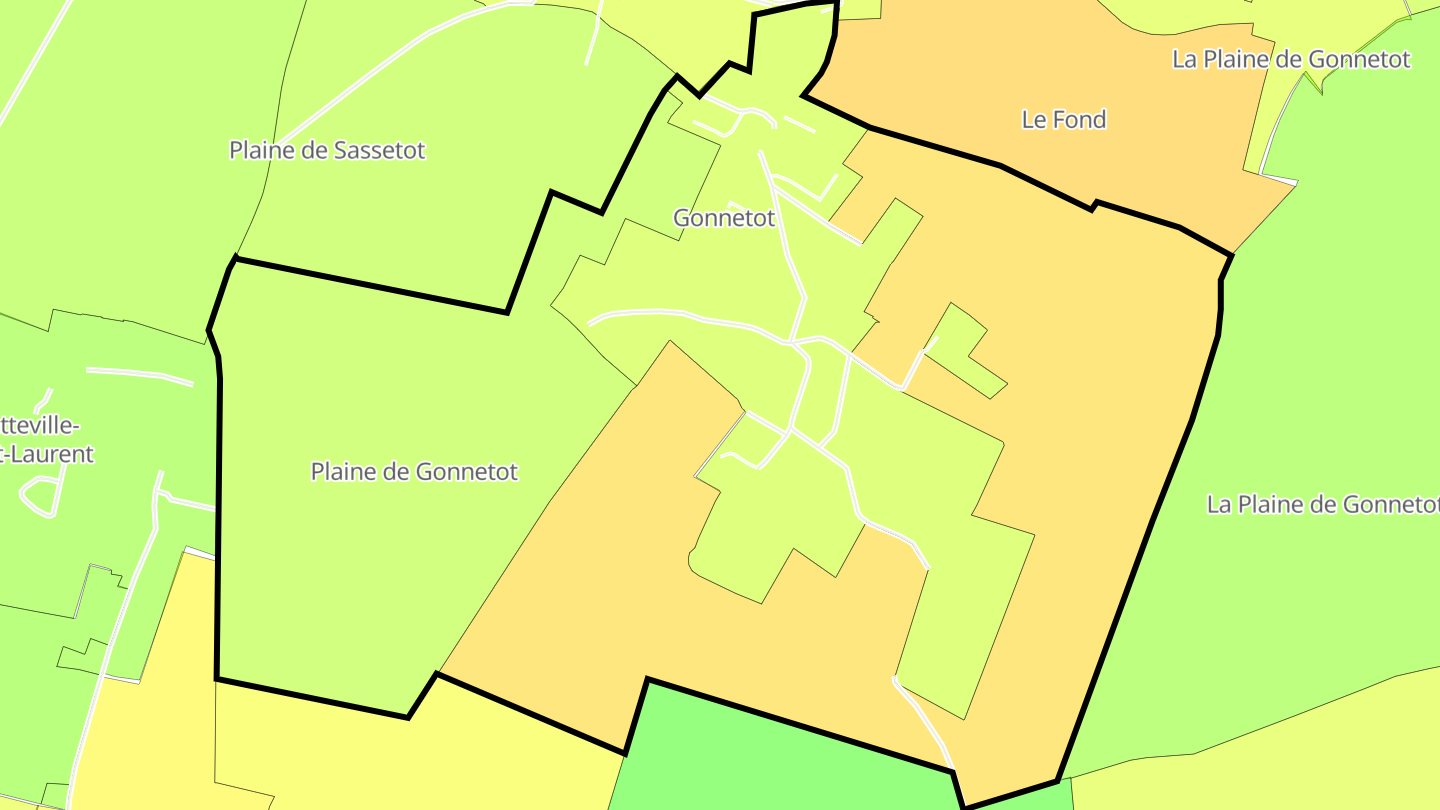 Carte des prix de l'immobilier Gonnetot