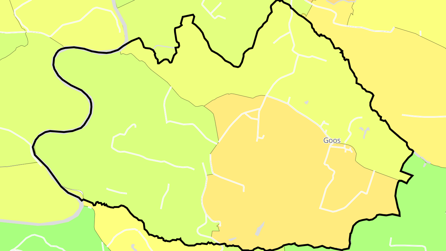 Carte des prix de l'immobilier Goos