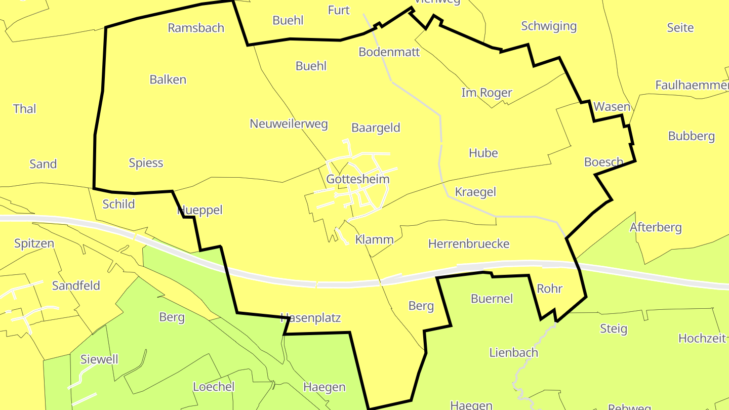Carte des prix de l'immobilier Gottesheim