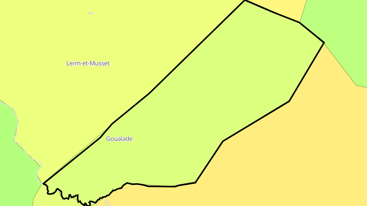 Carte des prix de l'immobilier Goualade