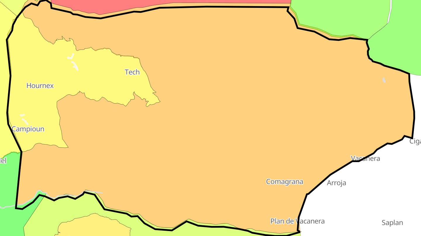 Carte des prix de l'immobilier Gouaux-de-Luchon