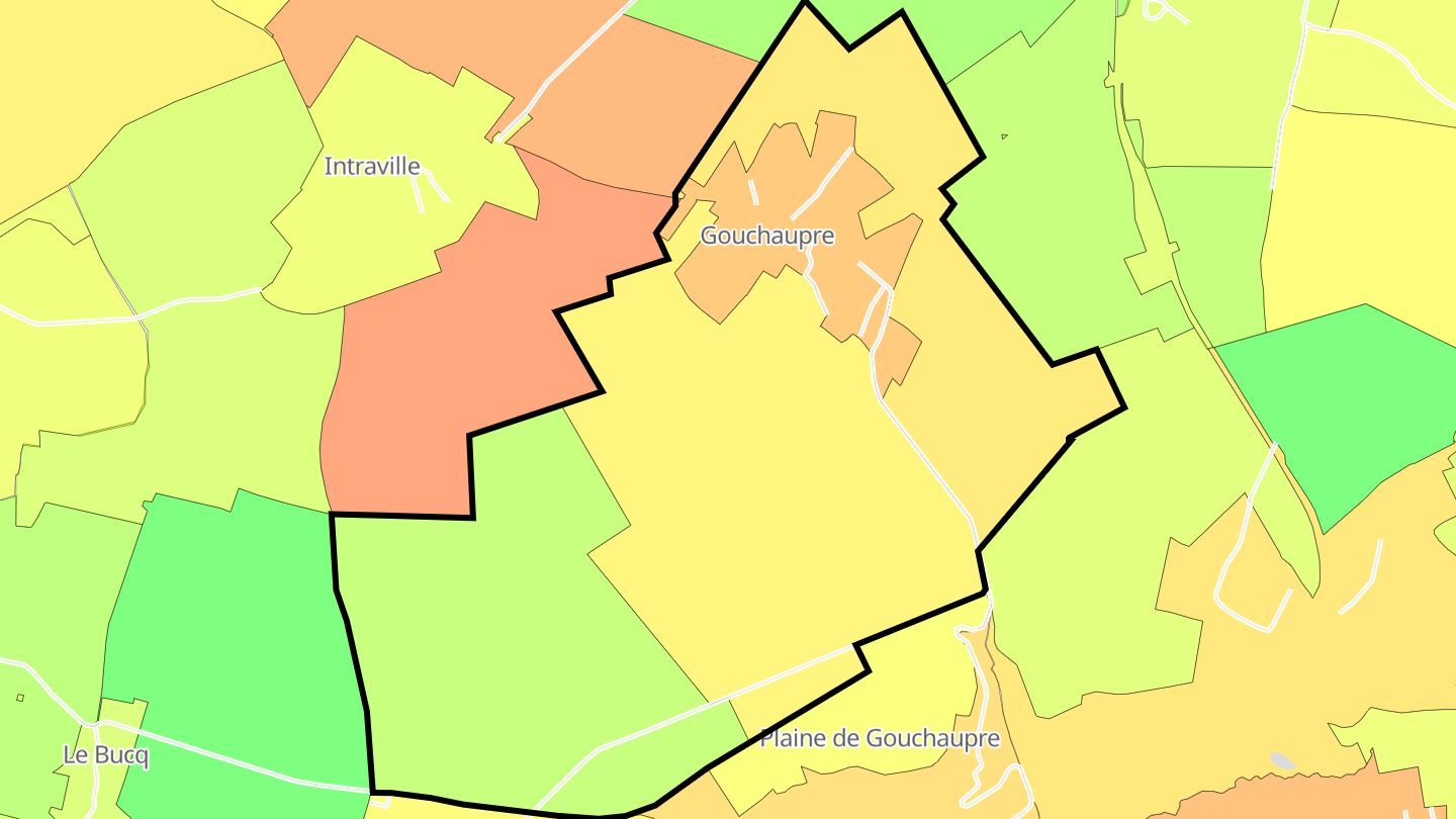 Carte des prix de l'immobilier Gouchaupre