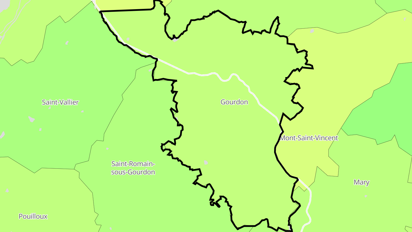 Carte des prix de l'immobilier Gourdon