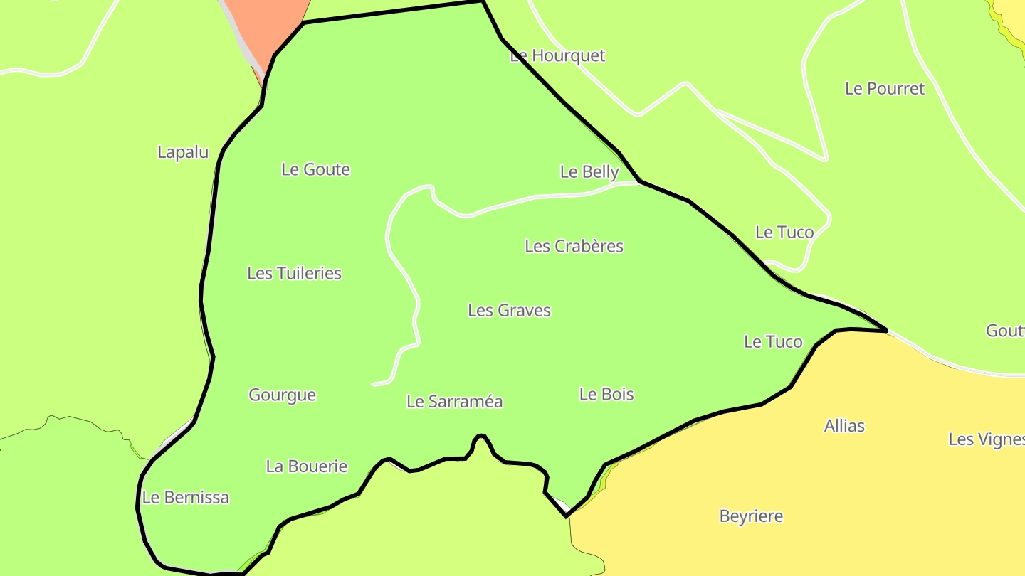 Carte des prix de l'immobilier Gourgue
