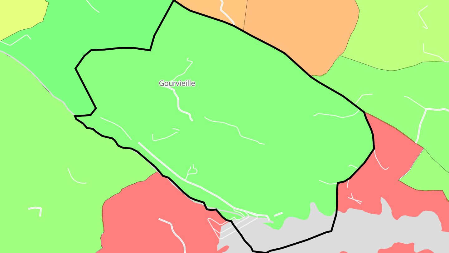 Carte des prix de l'immobilier Gourvieille