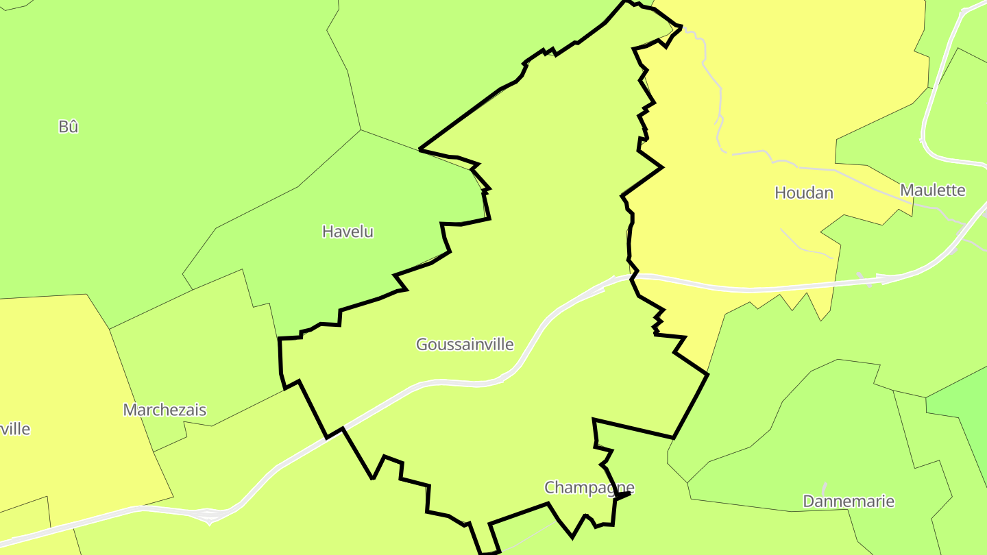 Carte des prix de l'immobilier Goussainville