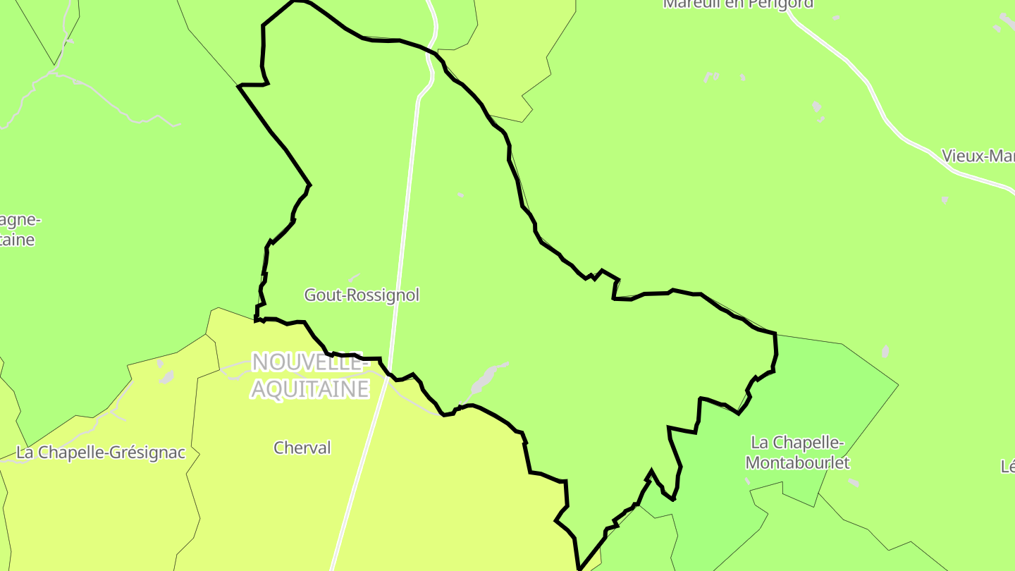 Carte des prix de l'immobilier Gout-Rossignol