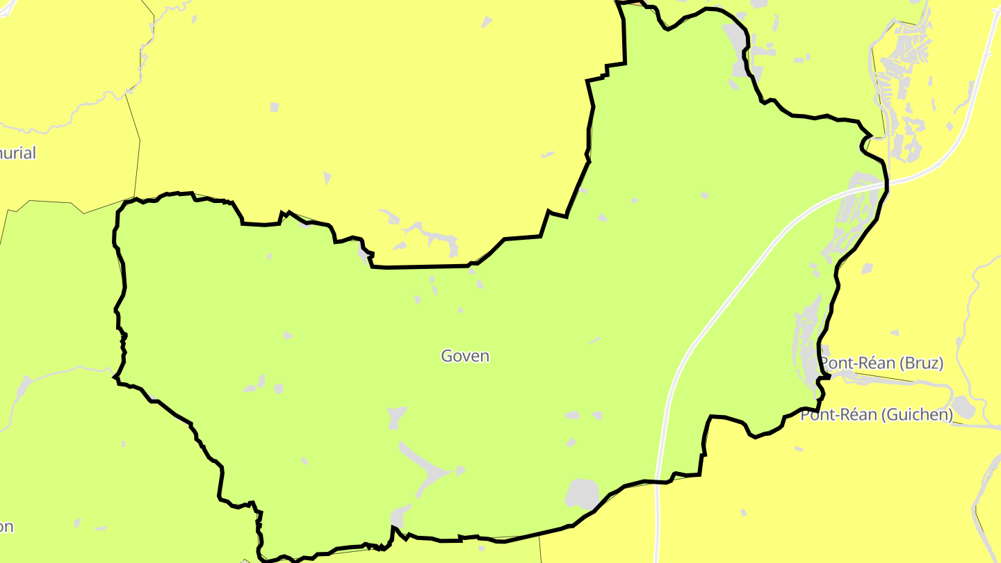 Carte des prix de l'immobilier Goven