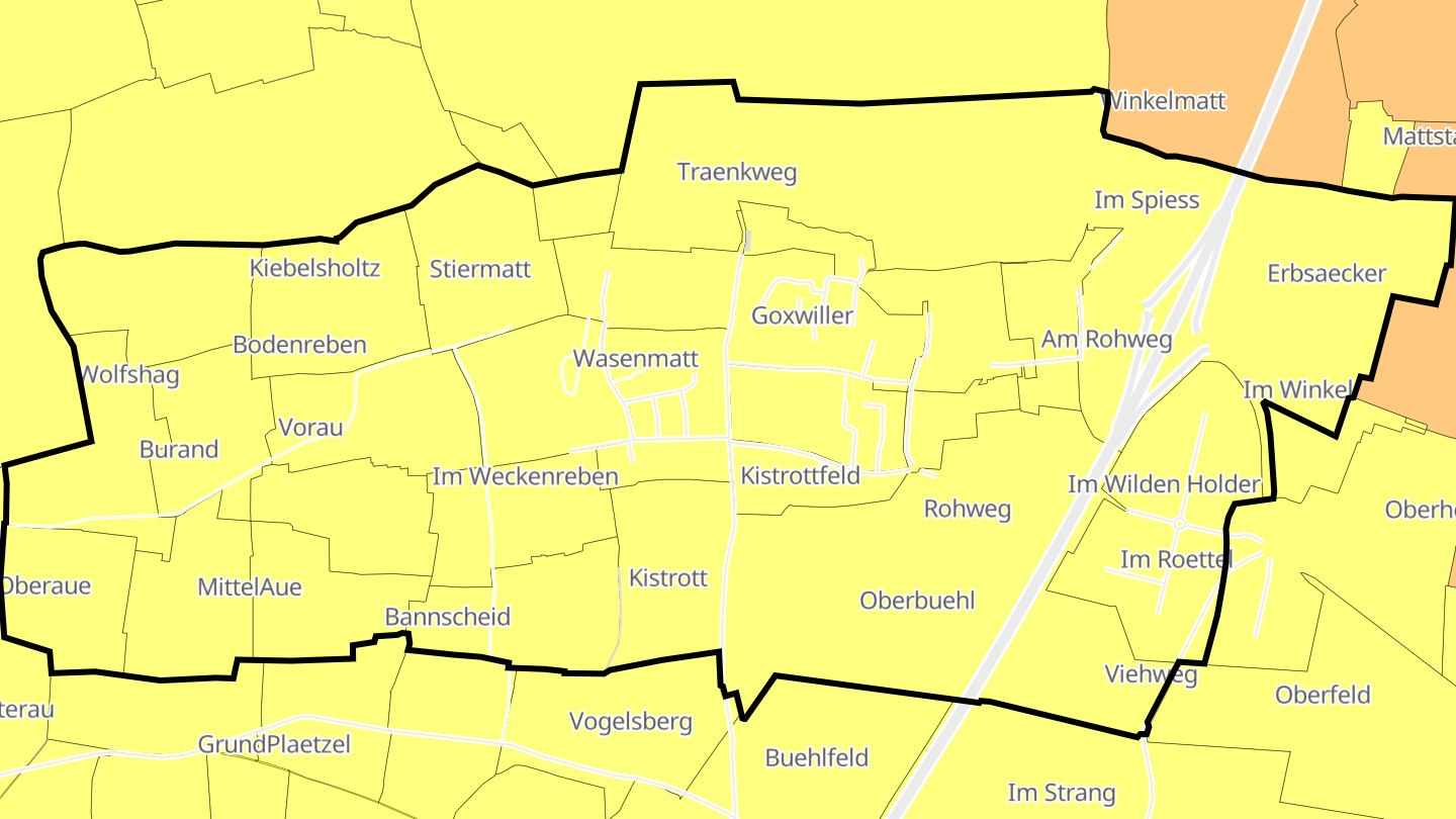 Carte des prix de l'immobilier Goxwiller