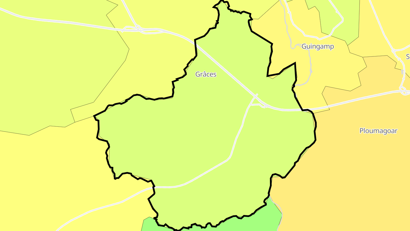 Carte des prix de l'immobilier Grâces