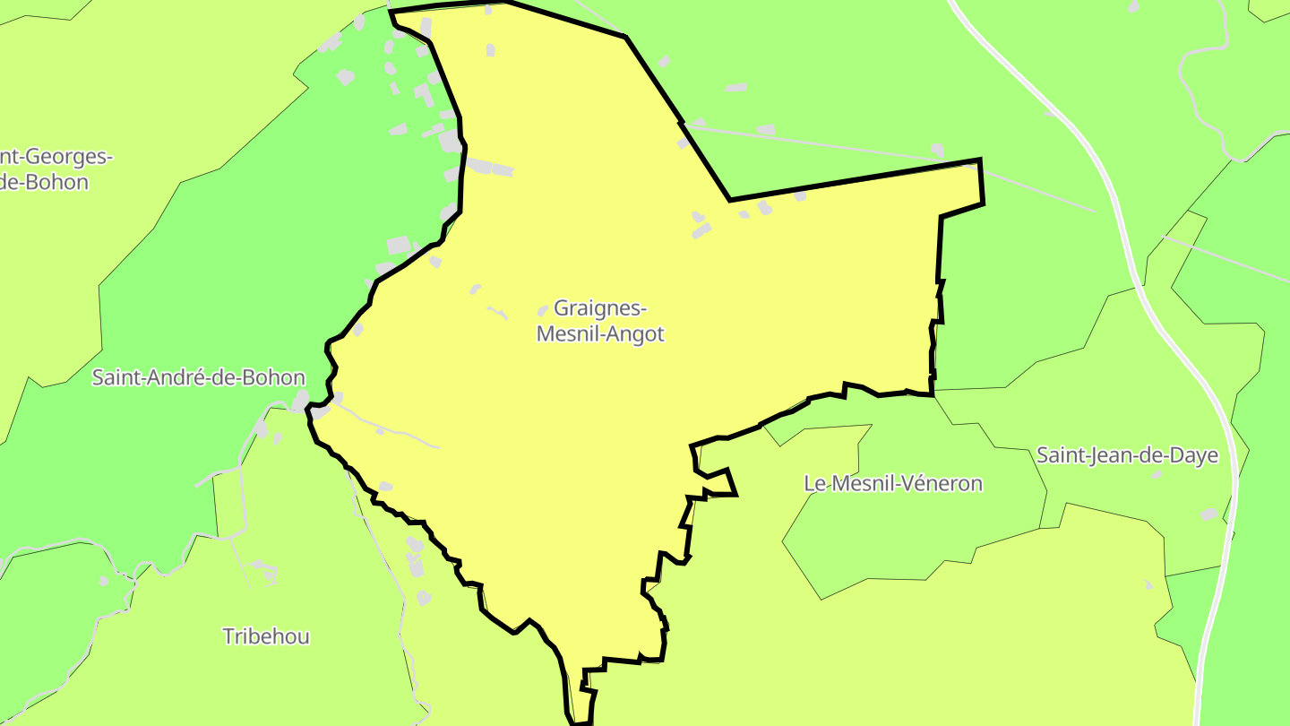 Carte des prix de l'immobilier Graignes-Mesnil-Angot