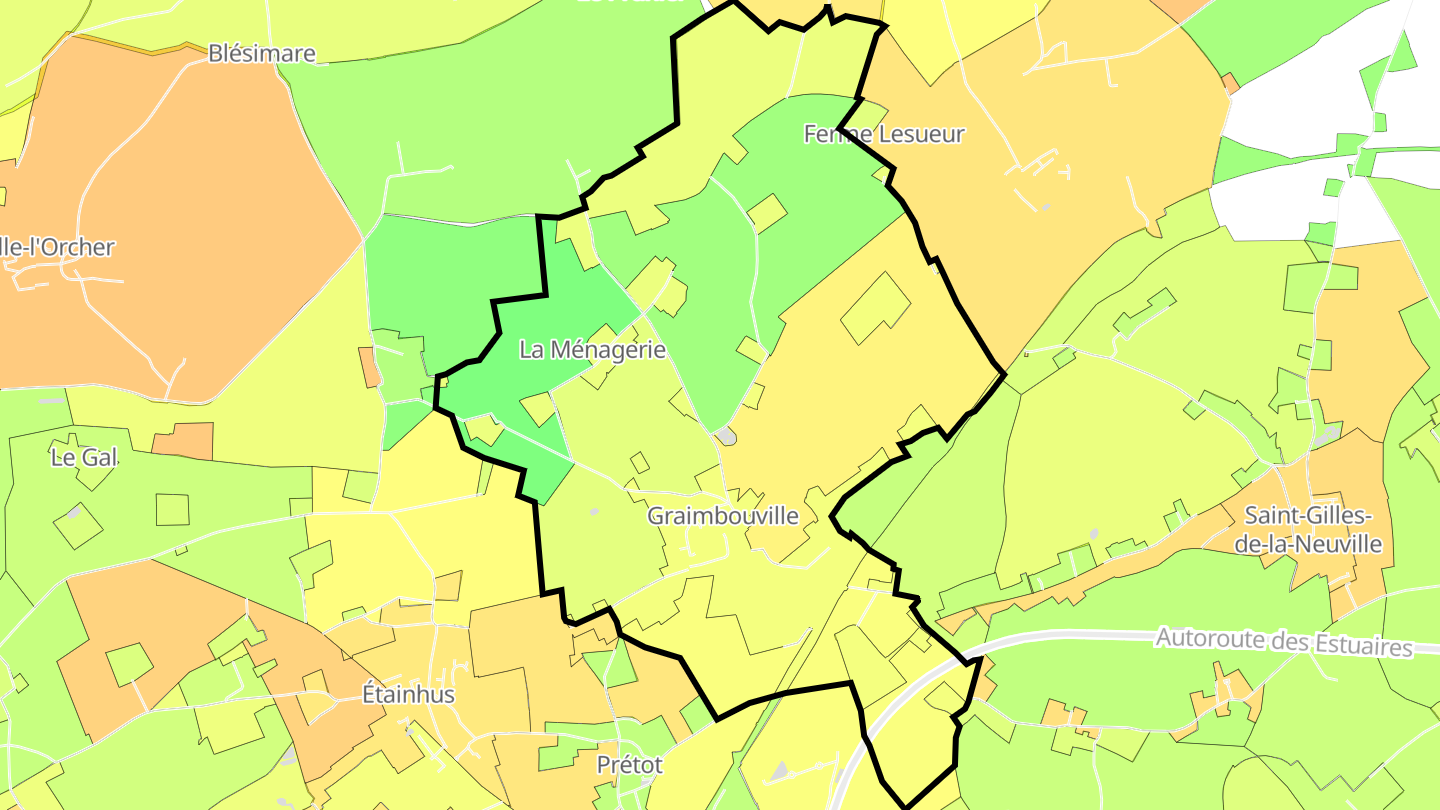 Carte des prix de l'immobilier Graimbouville