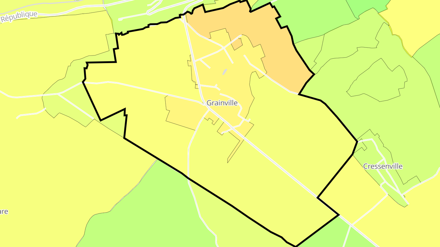 Carte des prix de l'immobilier Grainville