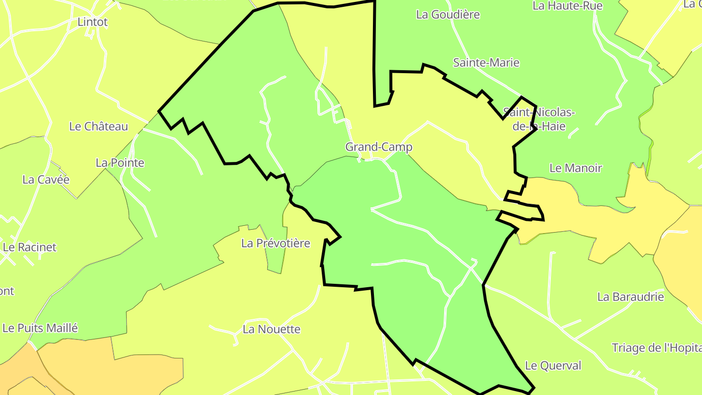 Carte des prix de l'immobilier Grand-Camp