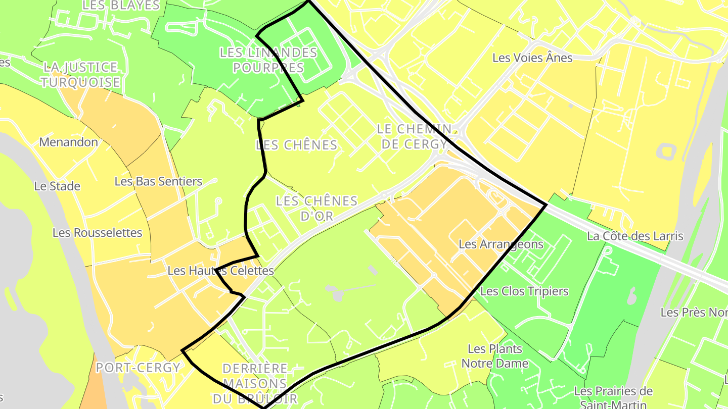Carte des prix de l'immobilier Grand Centre