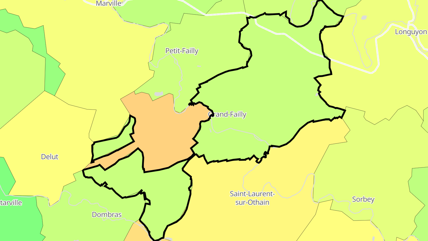 Carte des prix de l'immobilier Grand-Failly