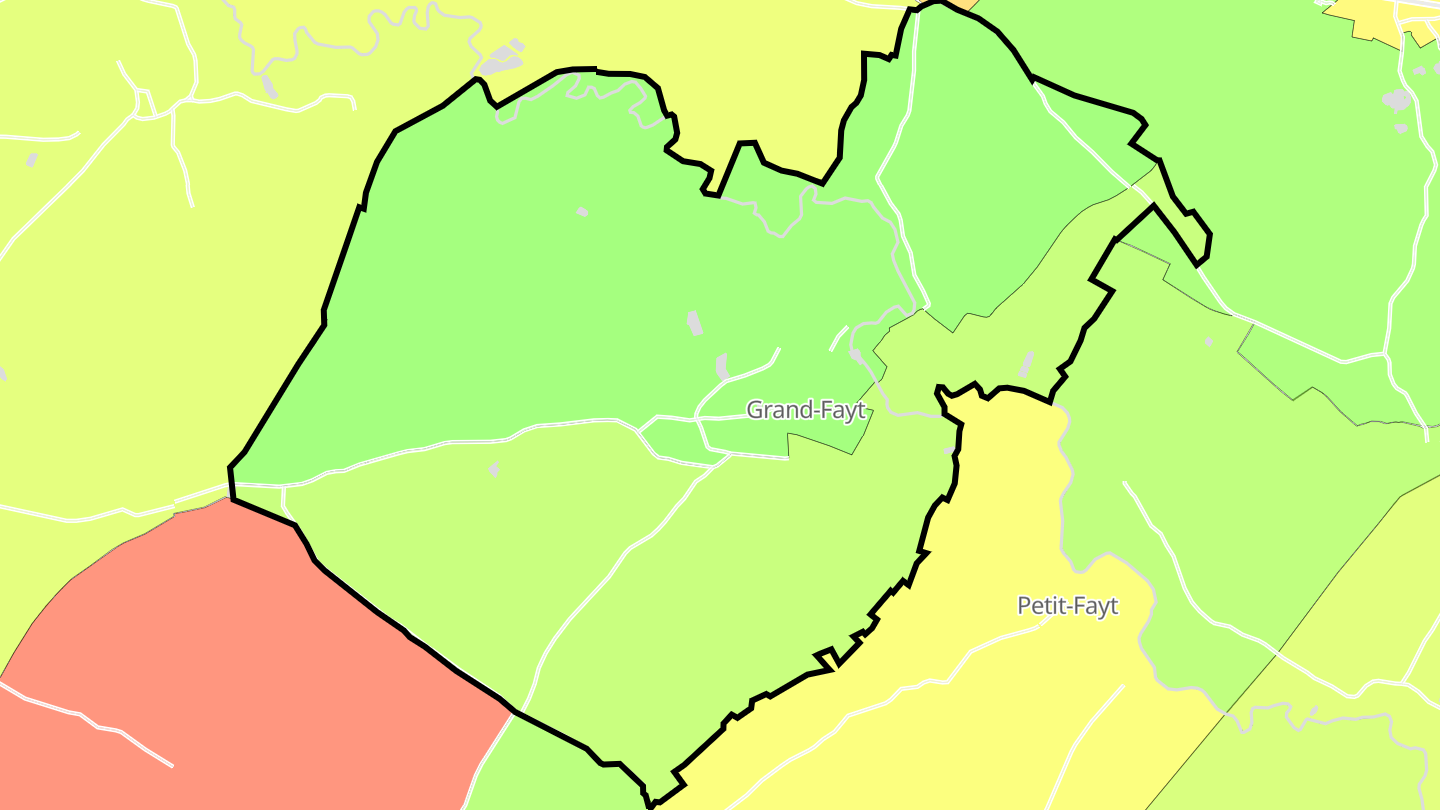 Carte des prix de l'immobilier Grand-Fayt
