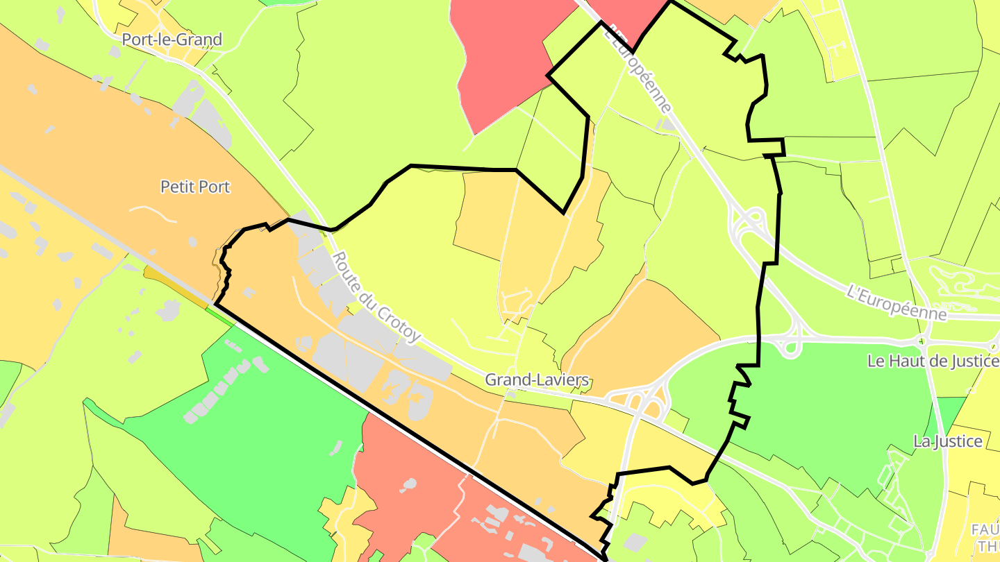 Carte des prix de l'immobilier Grand-Laviers