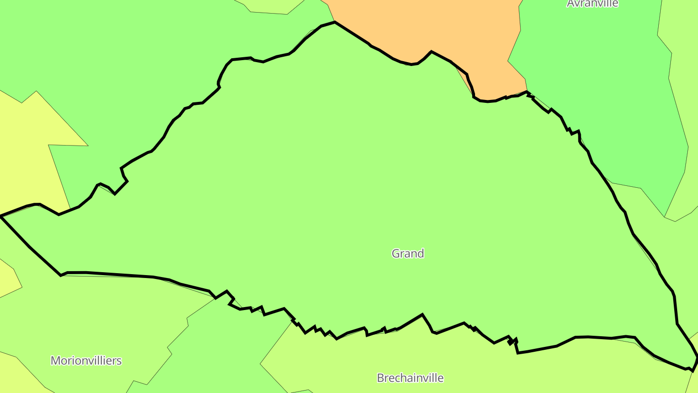 Carte des prix de l'immobilier Grand