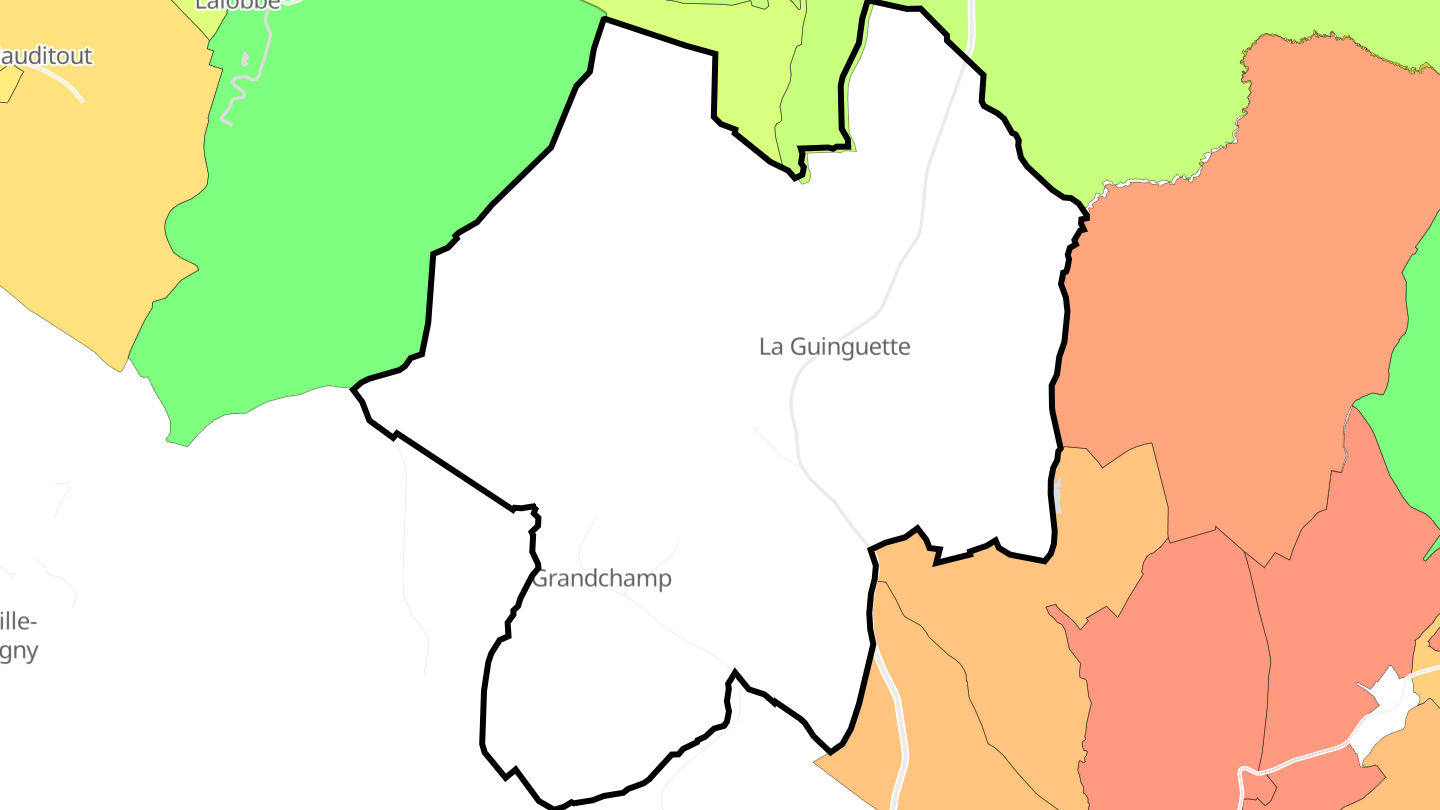 Carte des prix de l'immobilier Grandchamp
