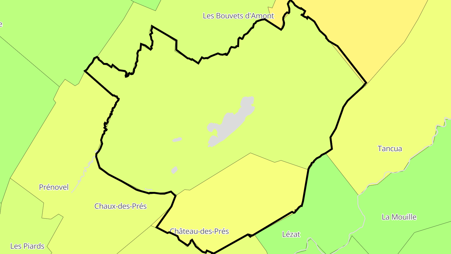 Carte des prix de l'immobilier Grande-Rivière-Château