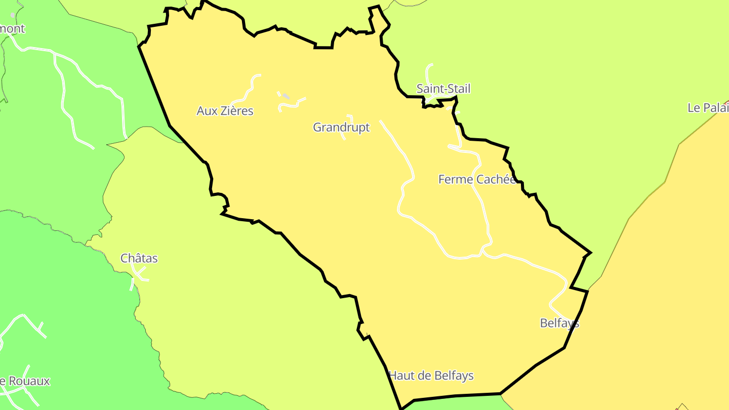 Carte des prix de l'immobilier Grandrupt