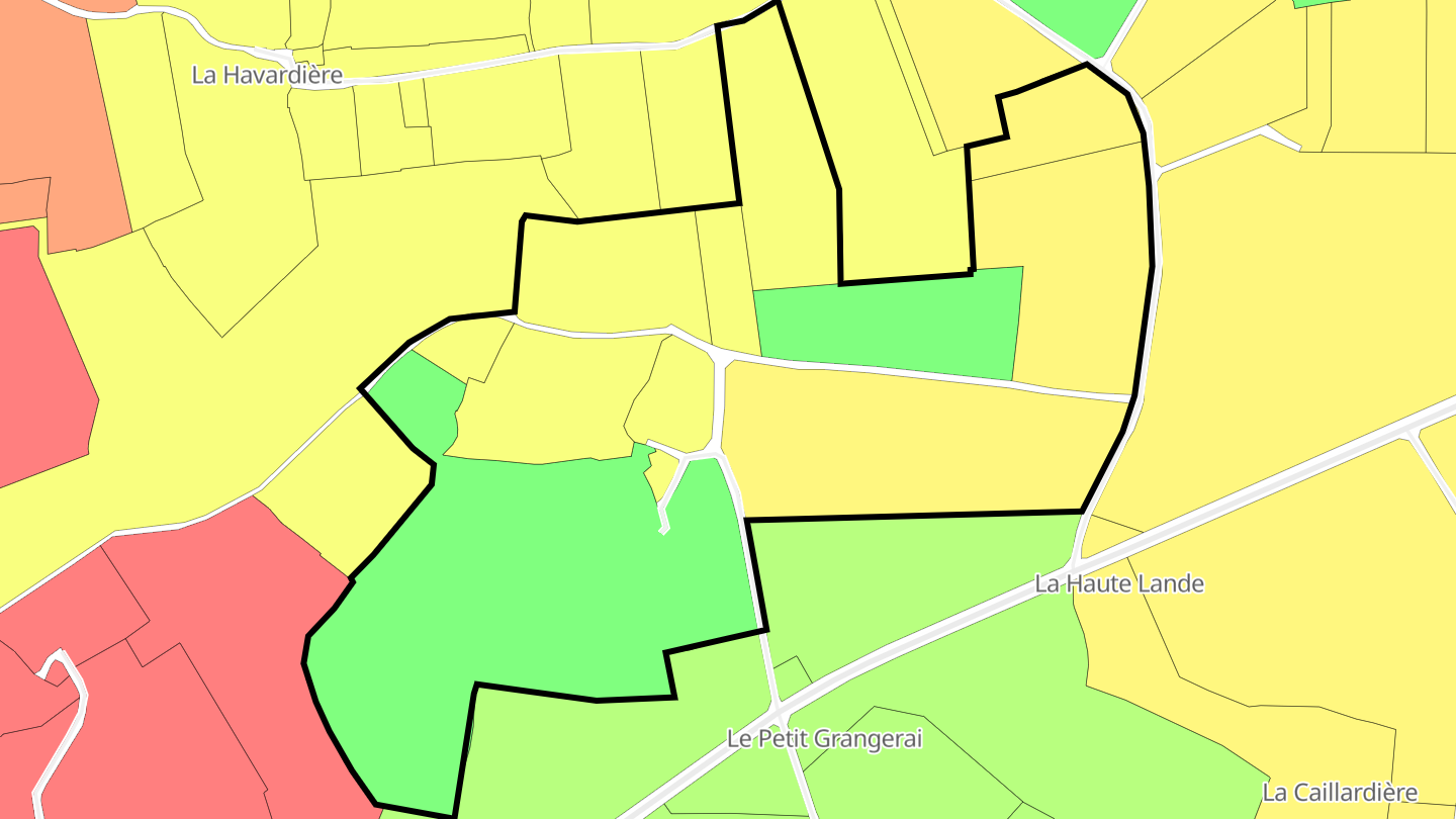 Carte des prix de l'immobilier Grangerai