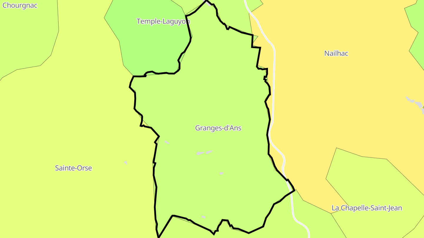Carte des prix de l'immobilier Granges-d'Ans