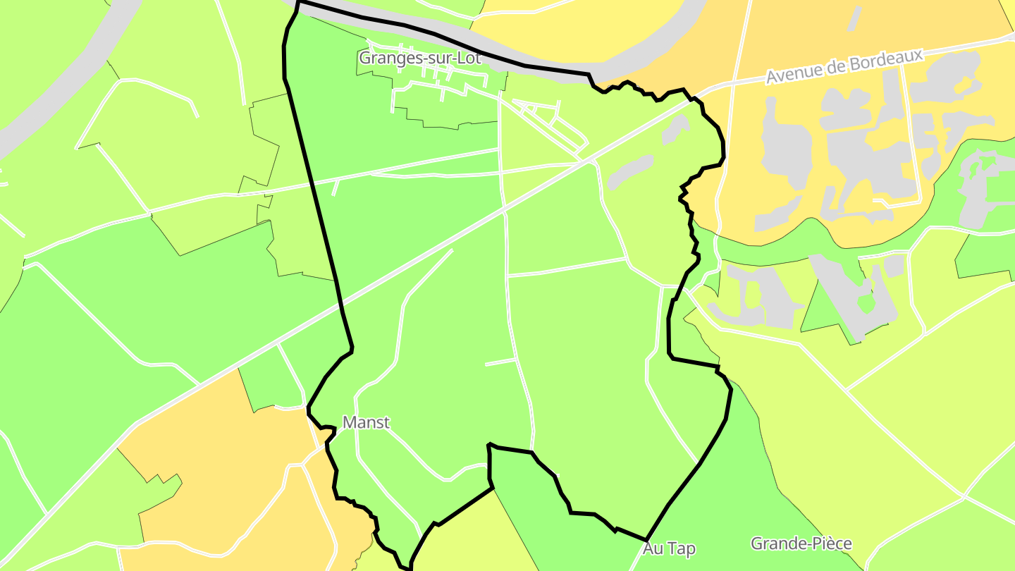 Carte des prix de l'immobilier Granges-sur-Lot