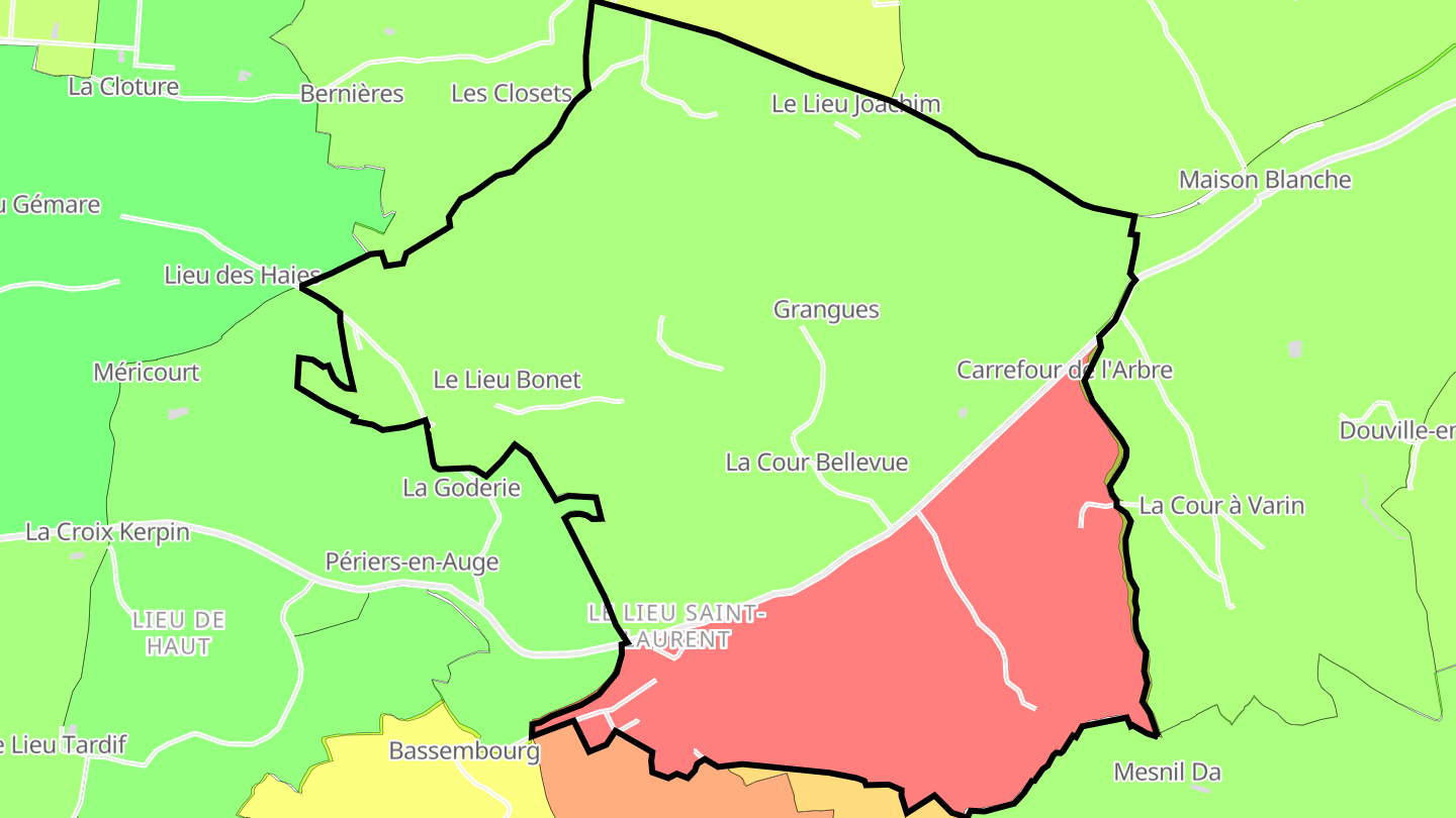 Carte des prix de l'immobilier Grangues