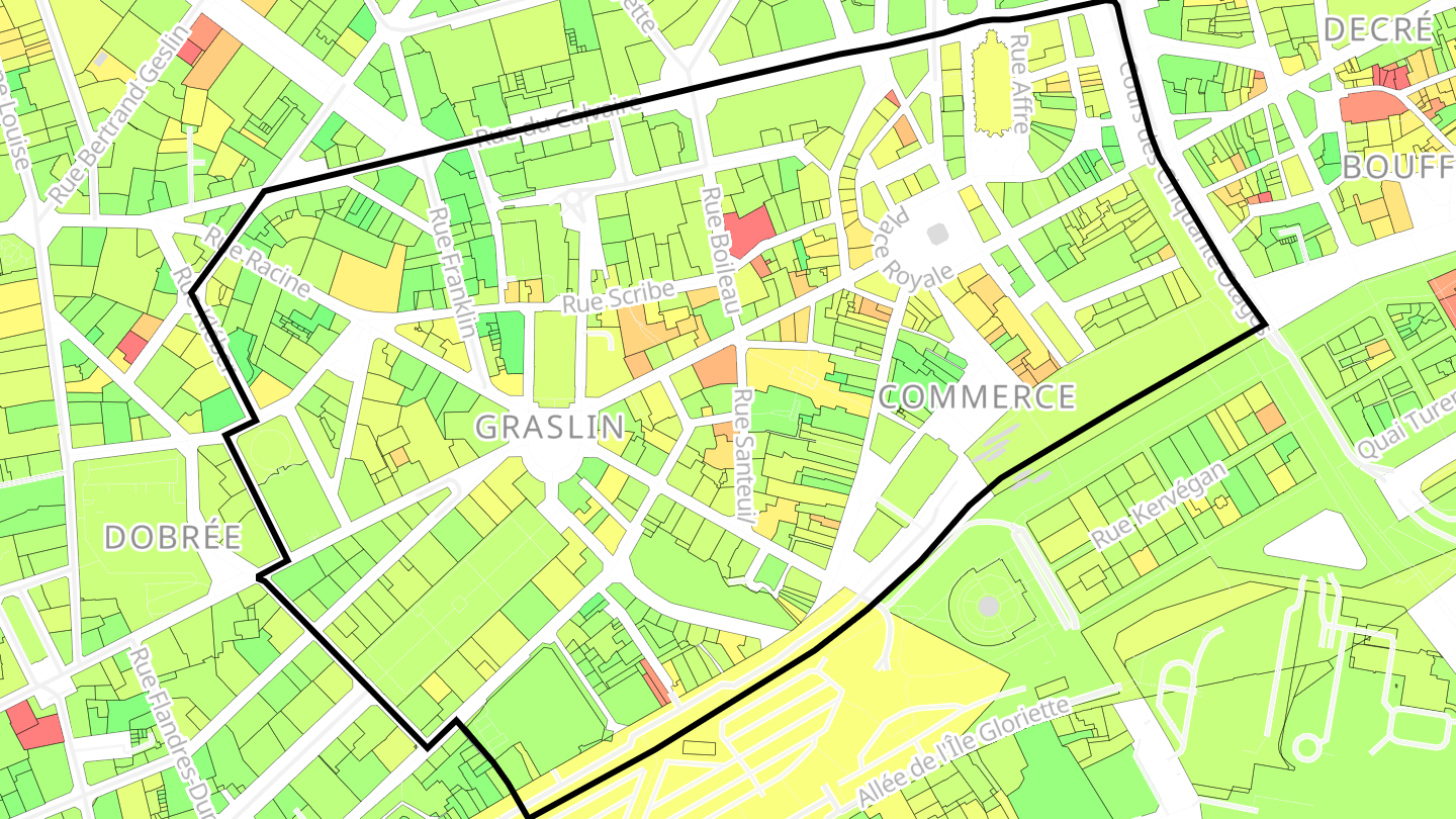 Carte des prix de l'immobilier Graslin - Commerce