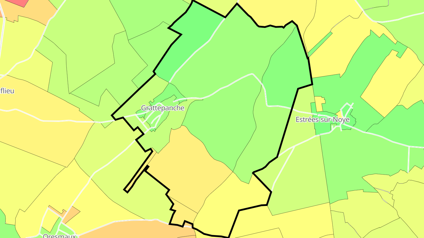 Carte des prix de l'immobilier Grattepanche