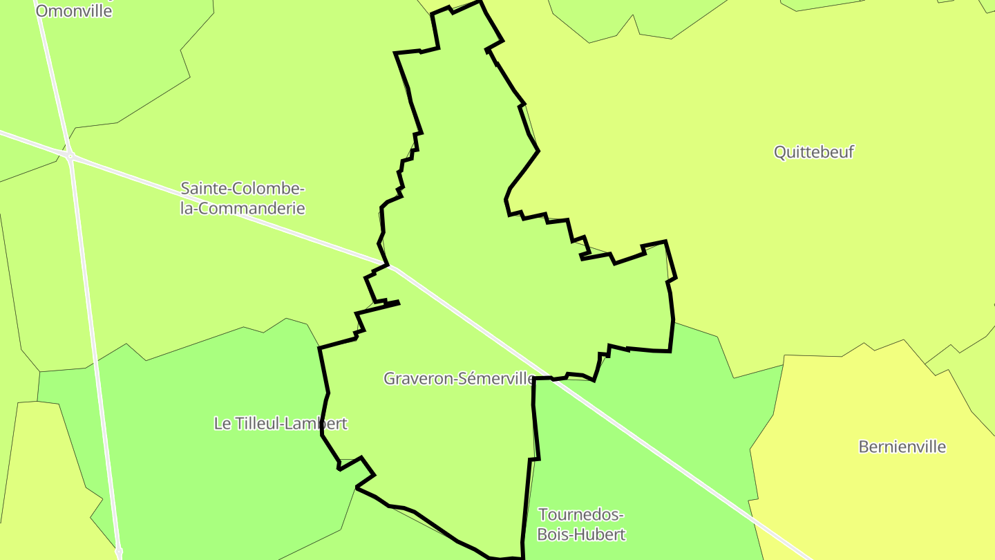 Carte des prix de l'immobilier Graveron-Sémerville