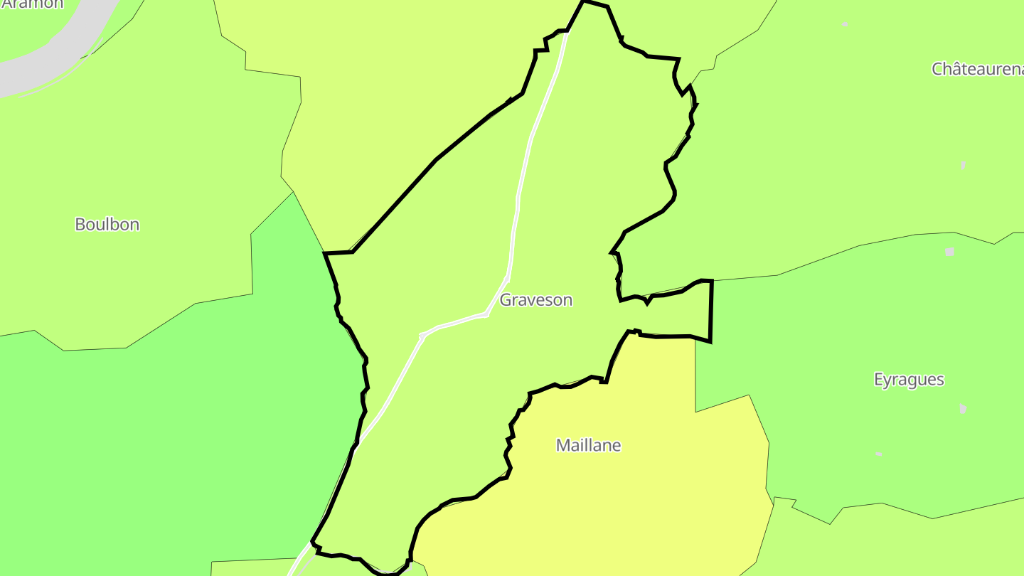 Carte des prix de l'immobilier Graveson