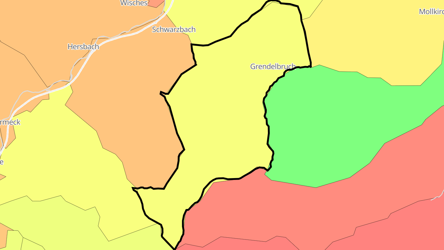 Carte des prix de l'immobilier Grendelbruch