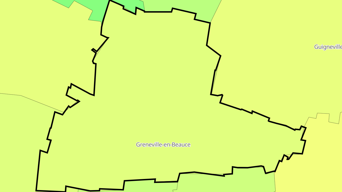 Carte des prix de l'immobilier Greneville-en-Beauce