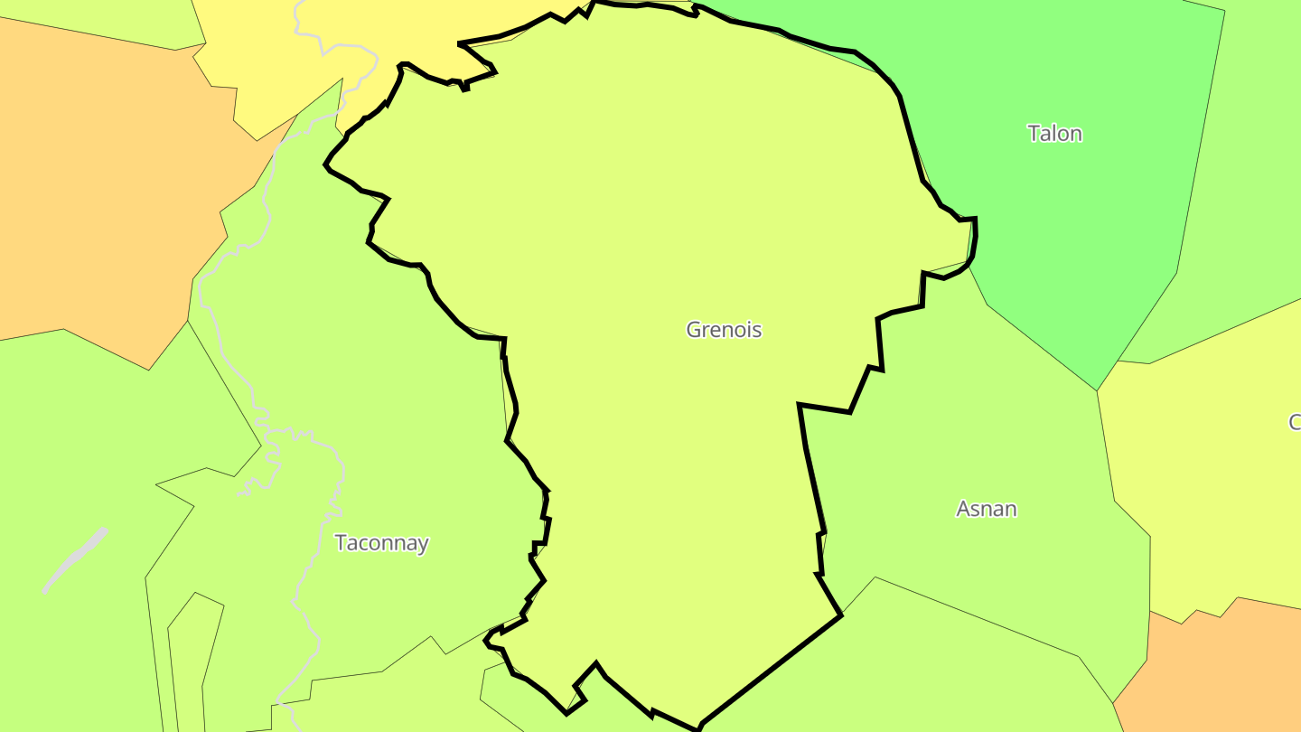 Carte des prix de l'immobilier Grenois