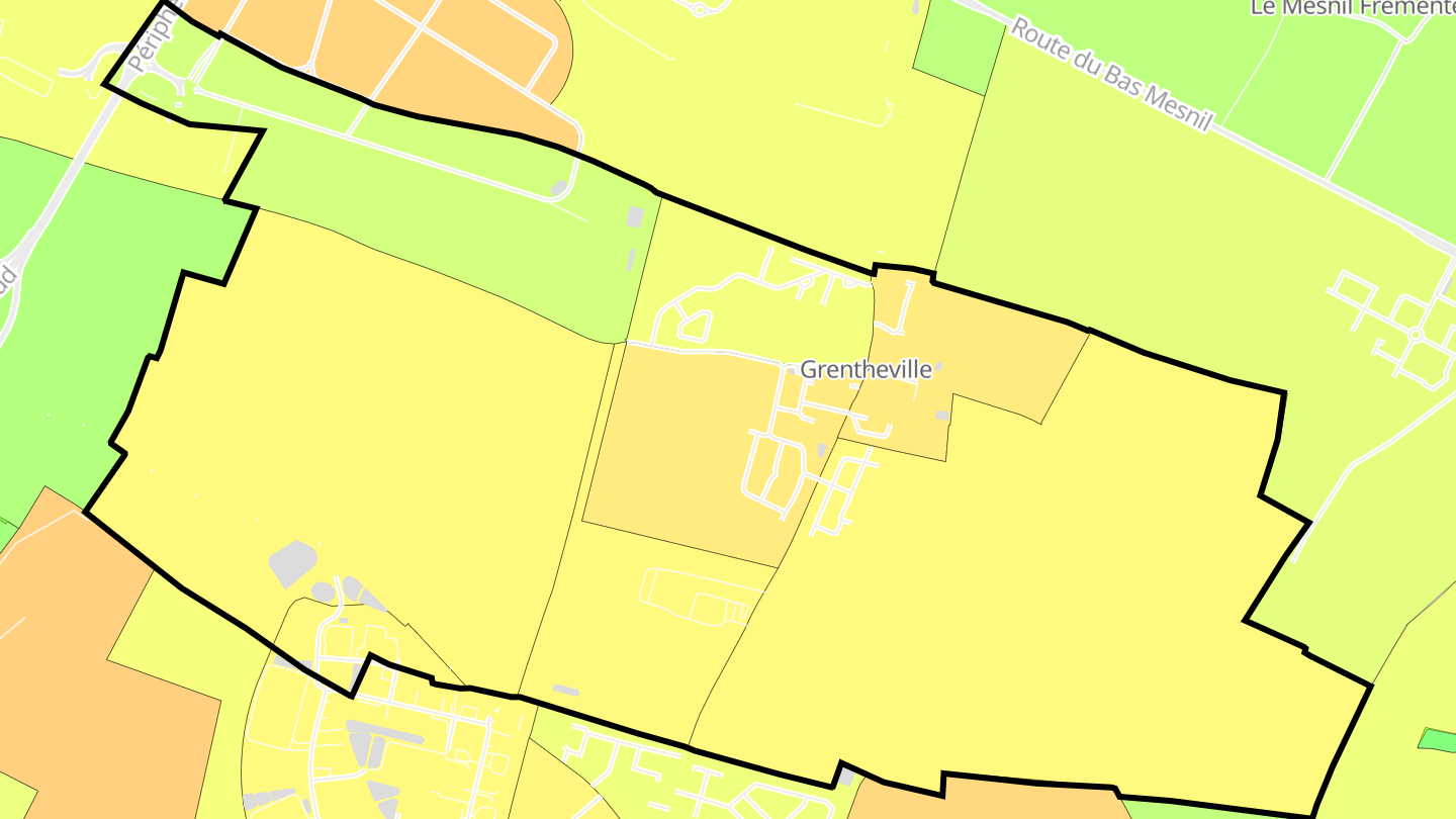 Carte des prix de l'immobilier Grentheville