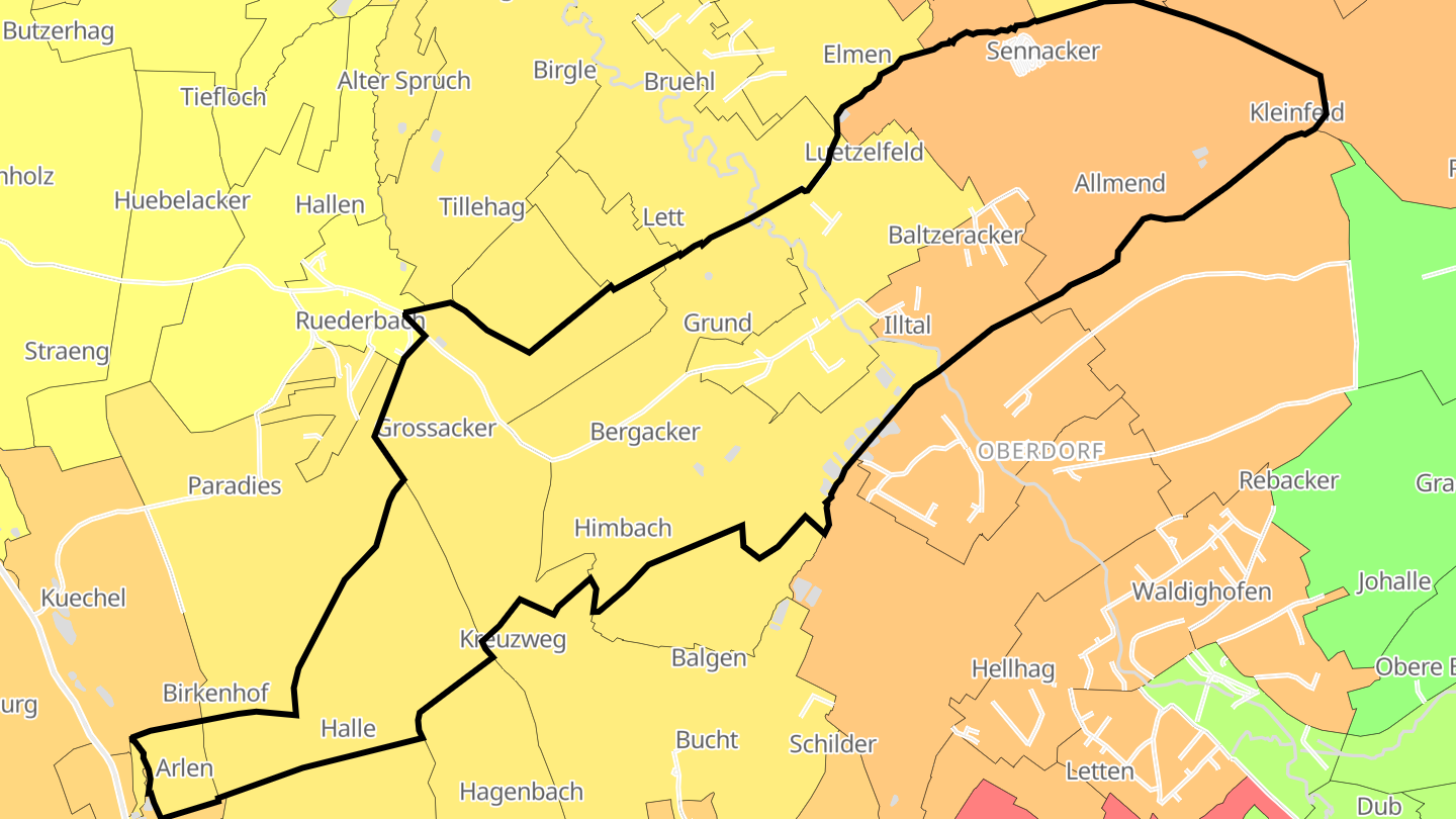 Carte des prix de l'immobilier Grentzingen