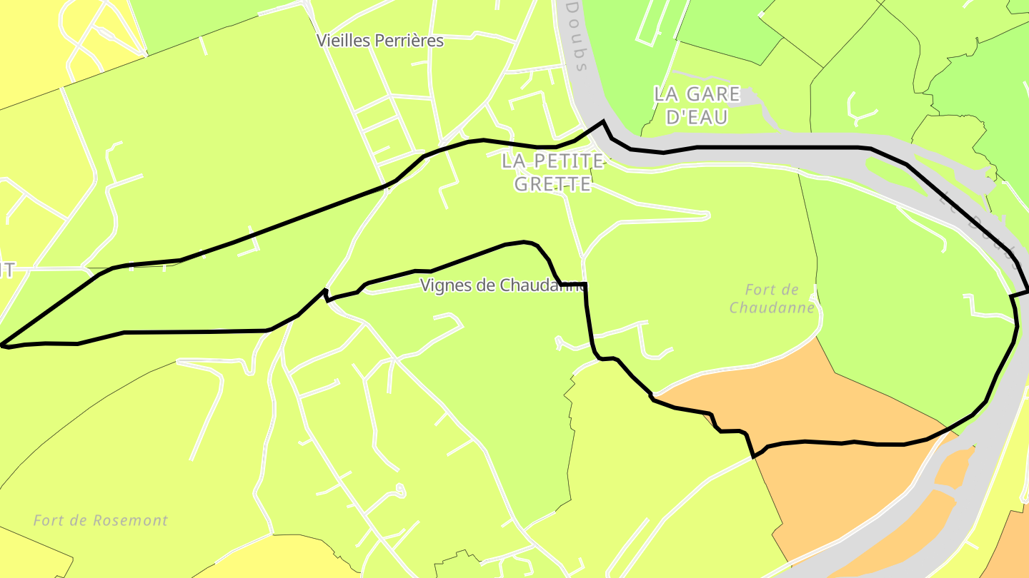 Carte des prix de l'immobilier Grette