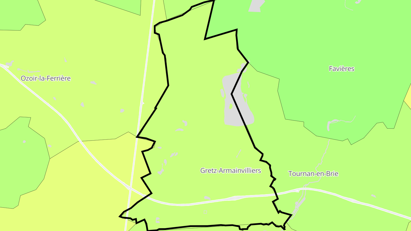 Carte des prix de l'immobilier Gretz-Armainvilliers