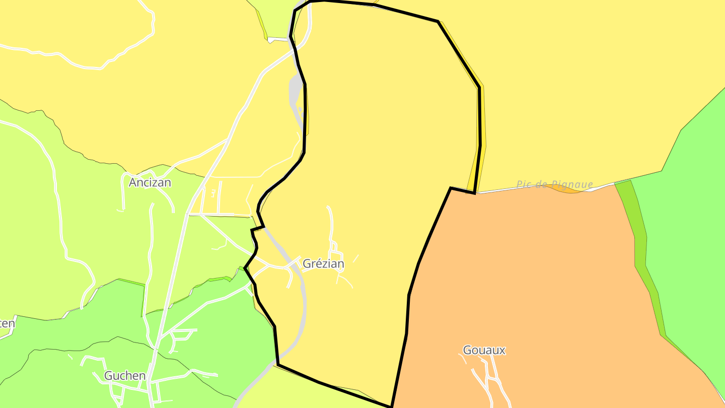 Carte des prix de l'immobilier Grézian