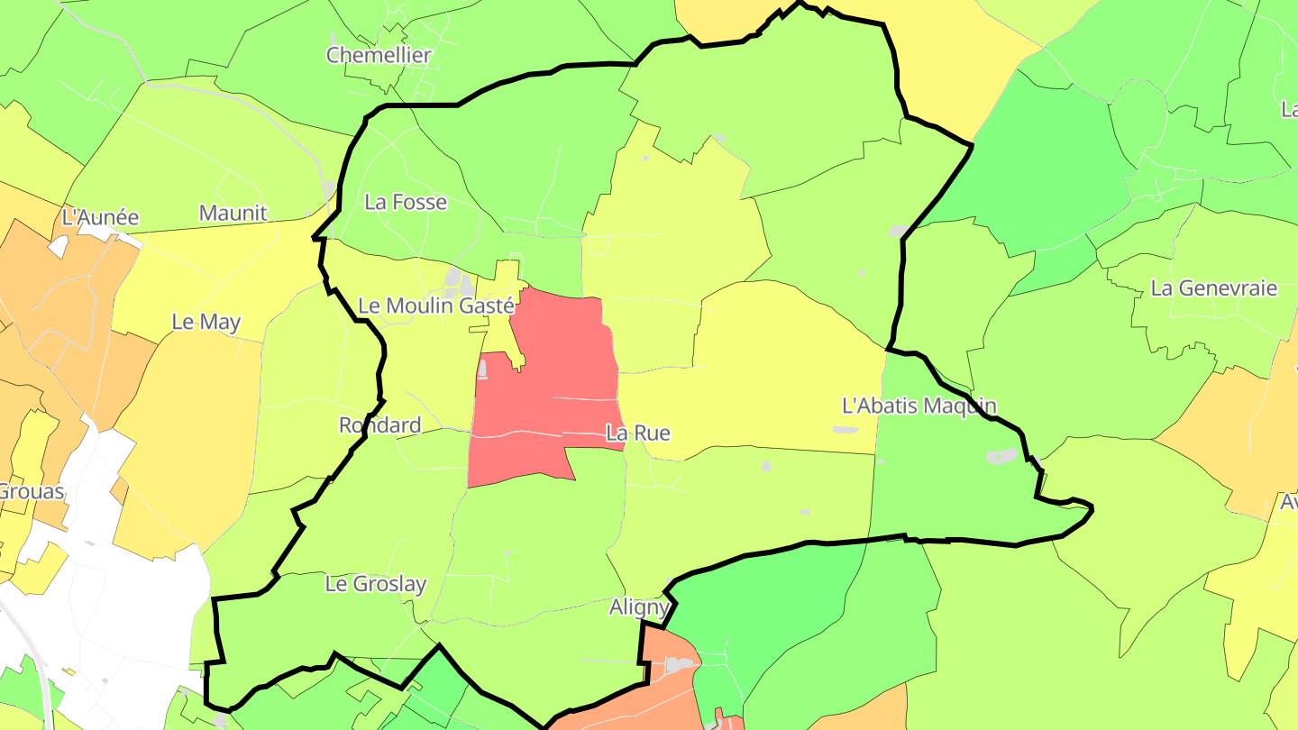 Carte des prix de l'immobilier Grézillé