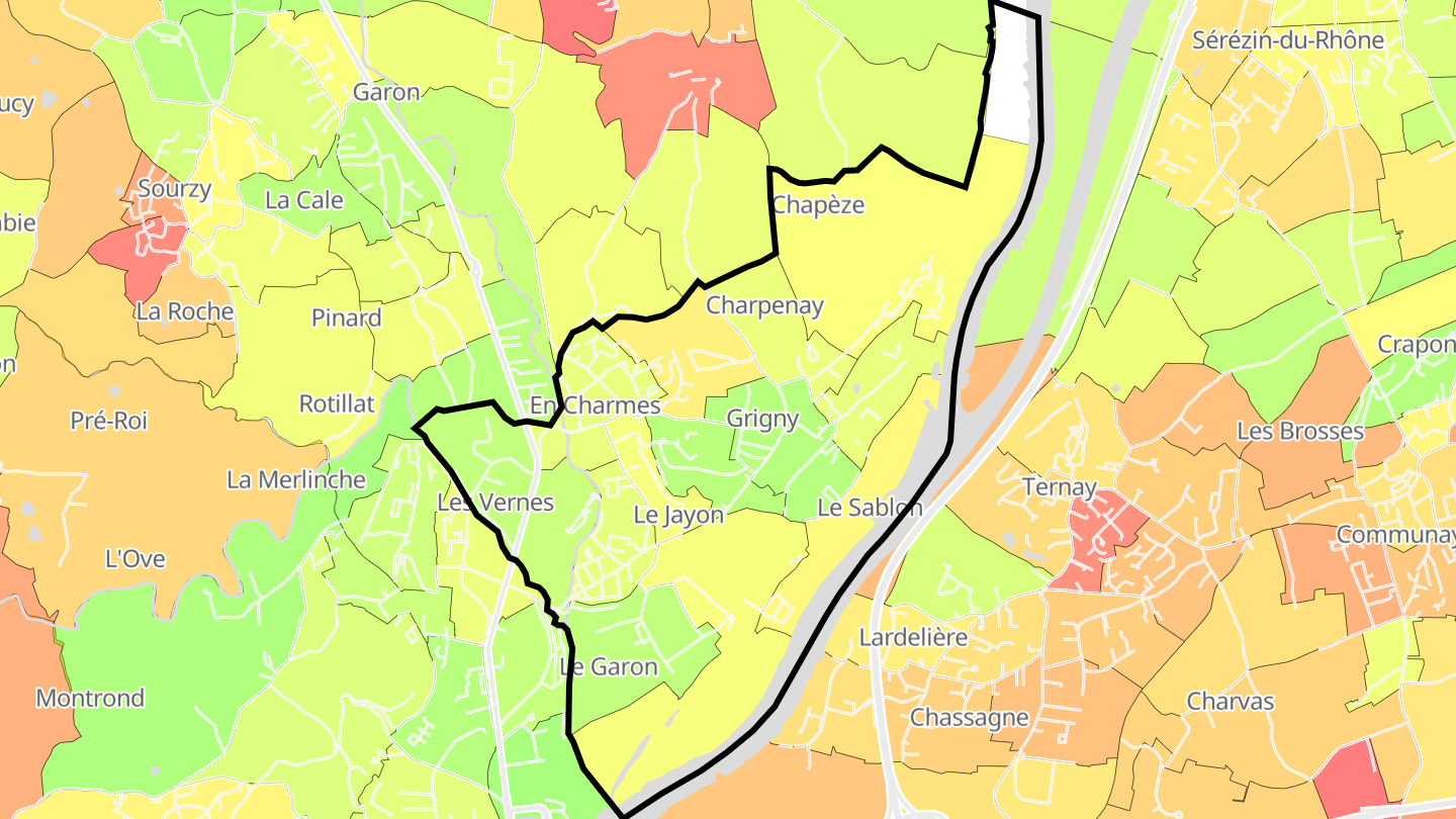 Carte des prix de l'immobilier Grigny