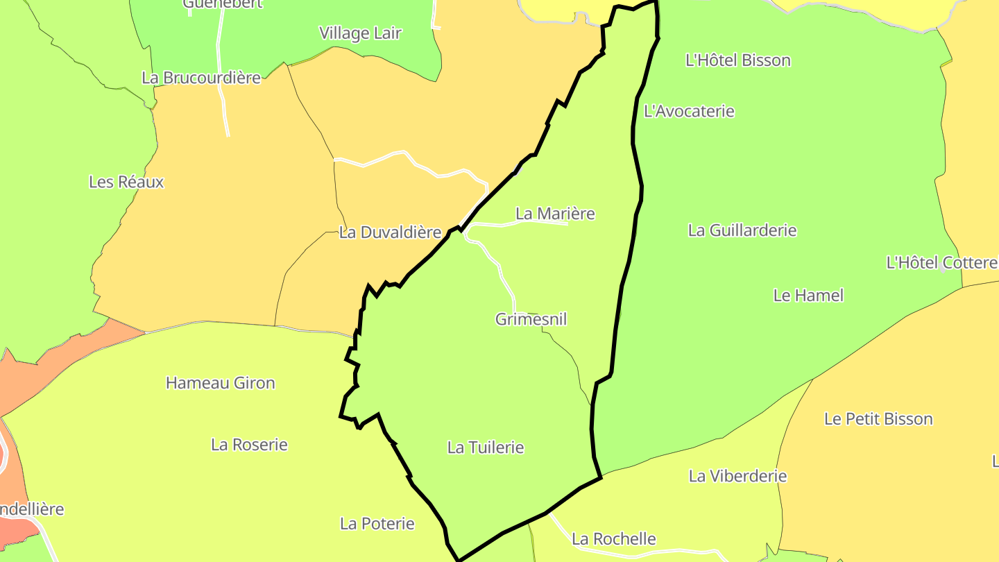 Carte des prix de l'immobilier Grimesnil