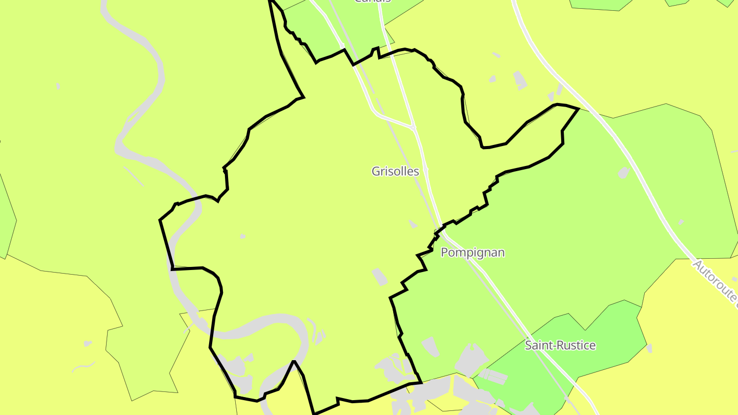 Carte des prix de l'immobilier Grisolles