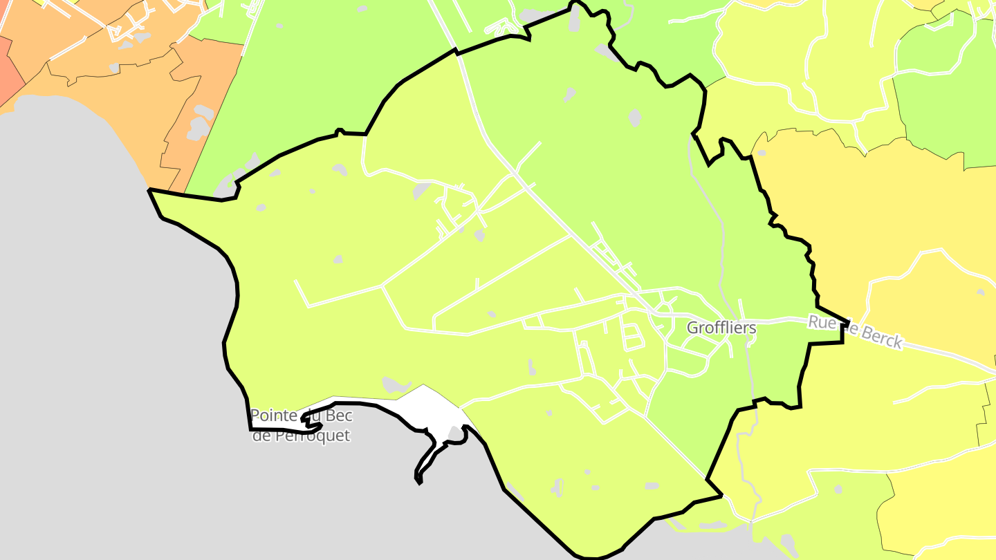 Carte des prix de l'immobilier Groffliers